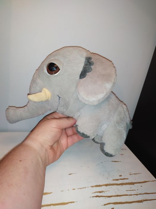 Słoń słonik szary maskotka pluszak przytulanka Big Headz