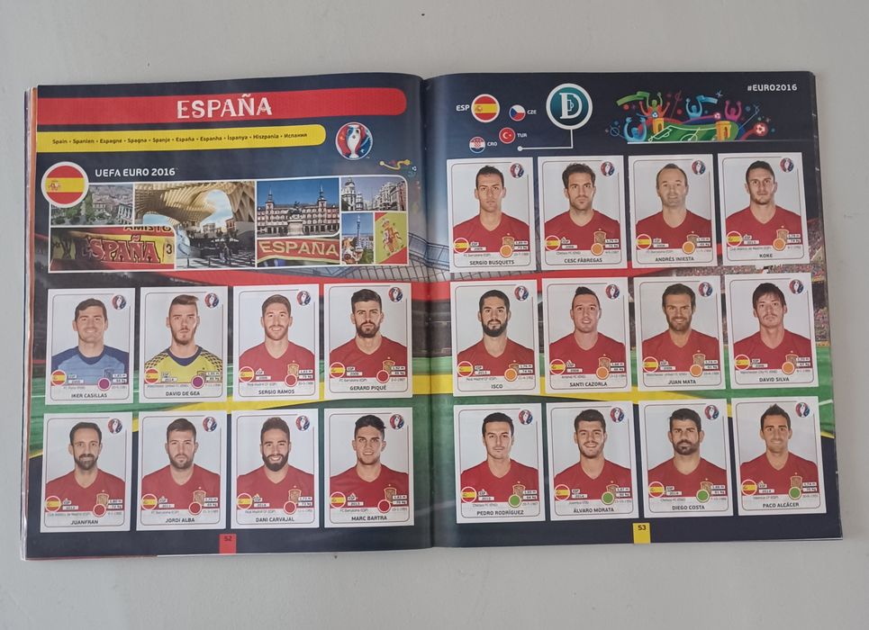 Caderneta completa Euro 2016 Panini