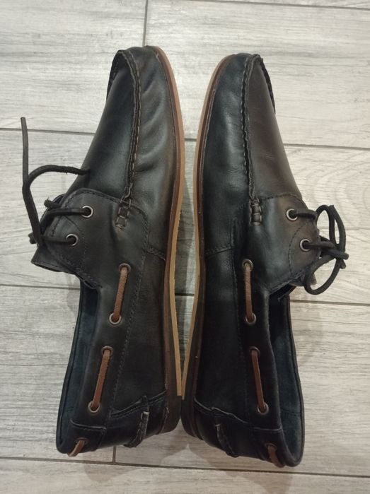 Чоловічі шкіряні туфлі, мокасини, топсайдери, Next, 44 р.
