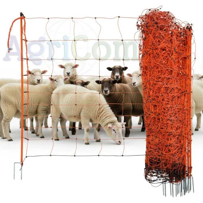 Siatka ogrodzeniowa elektryczna dla owiec , 50m-108 cm 2 szpice