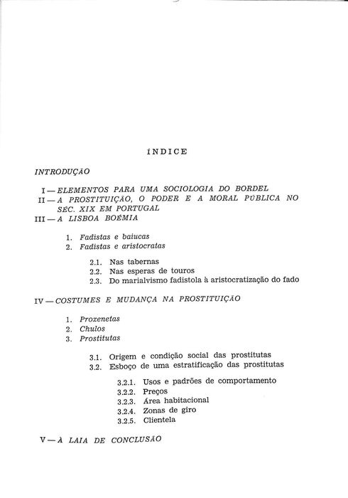"A Prostituição e a Lisboa Boémia do Séc. XIX aos Inícios do Séc. XX"