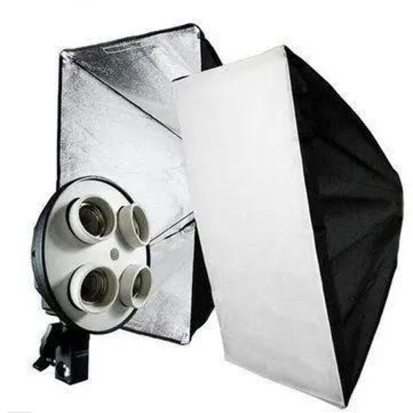 Комплект постійного студійного світла софтбокс  50/70+стійка+лампи 4шт