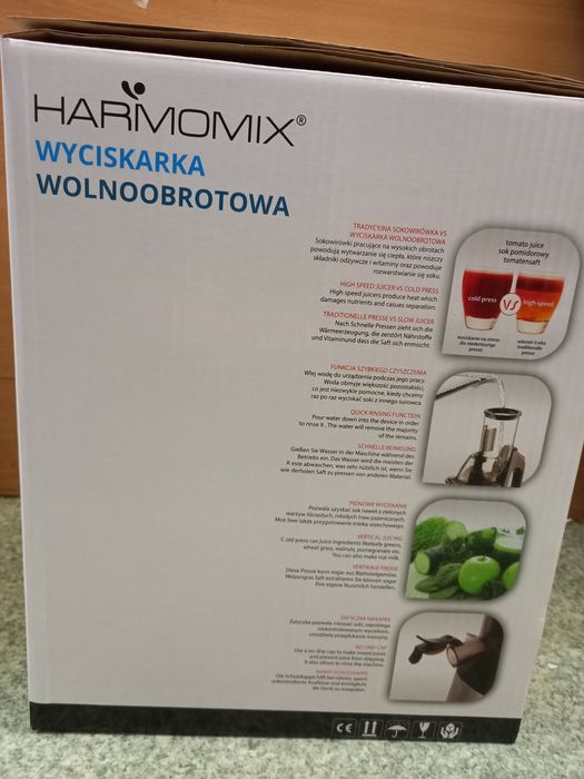 Wyciskarka wolnoobrotowa Harmomix do soków lodów smoothie okazja!