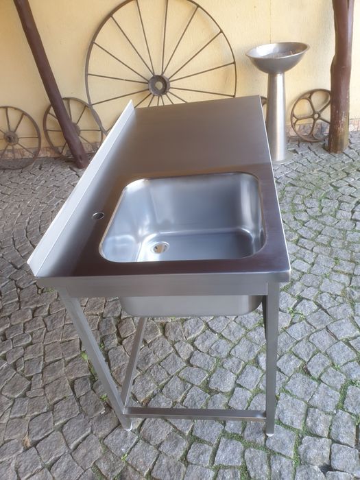 MEBLE GASTRONOMICZNE Stół z komorą  zlewozmywak 1200×600×850