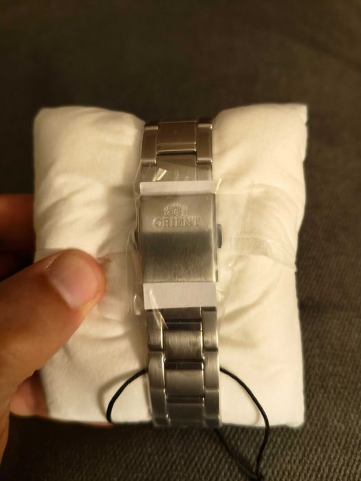 Relógio Automático ORIENT Stretto novo calibre Seiko Azul Turquesa