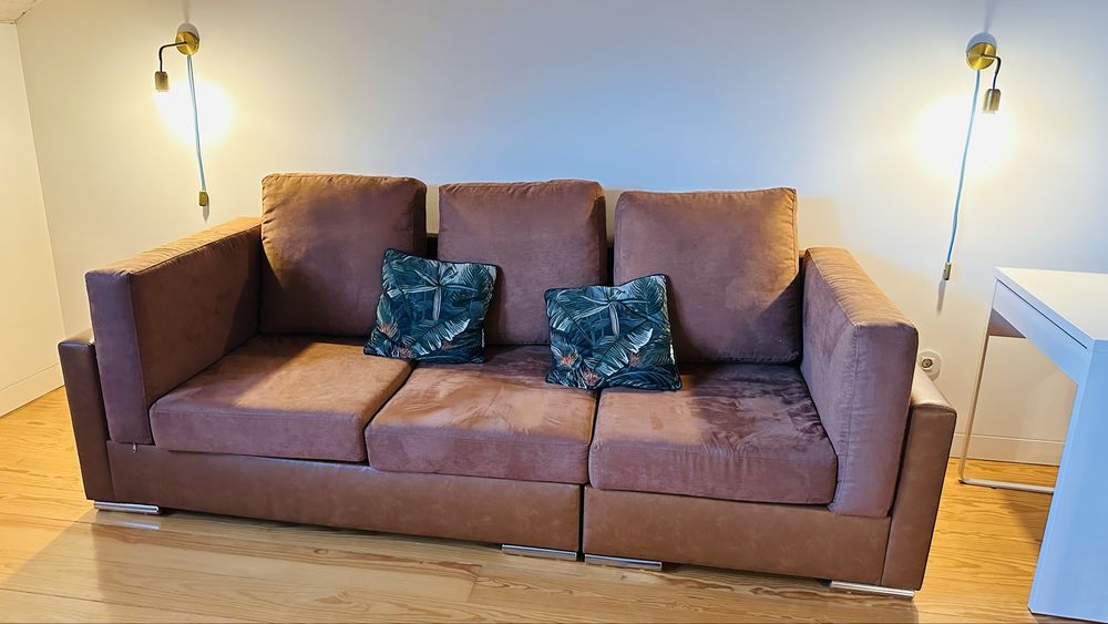 3-Seater Sofa with Lining