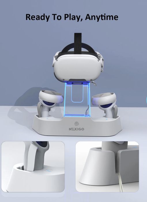Зарядна станція NexiGo S20 для Oculus / Meta Quest 2 (Enhanced Head
