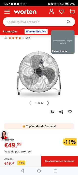Ventoinha de chão