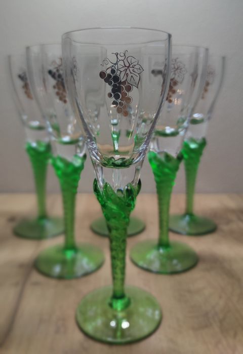 Bohemia Krystal 1960-80 komplet 6szt kieliszków