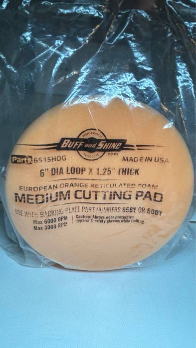 Універсальний «різак» для швидкої корекції  Buff and Shine Euro Orange Medium Cutting (150 мм)