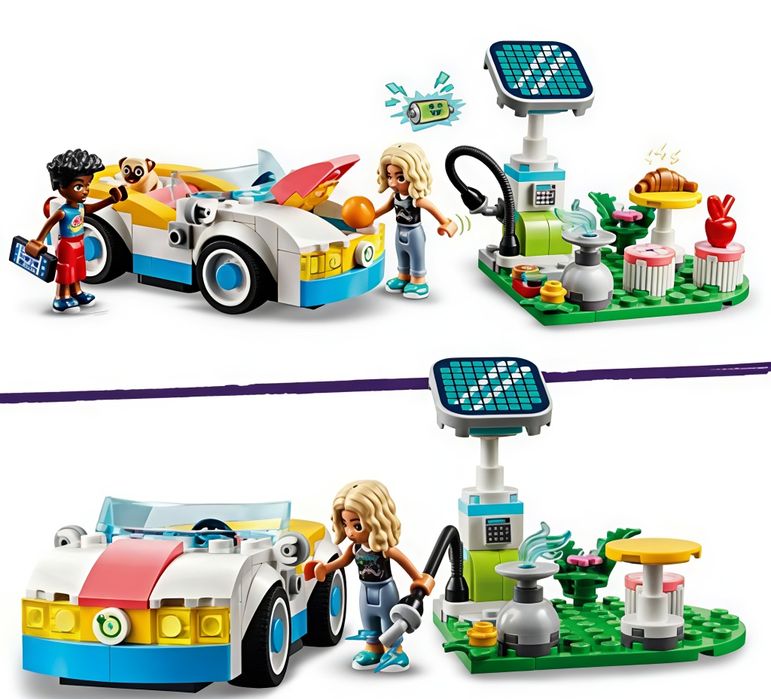 LEGO Friends 42609 - Carro Elétrico e Carregador