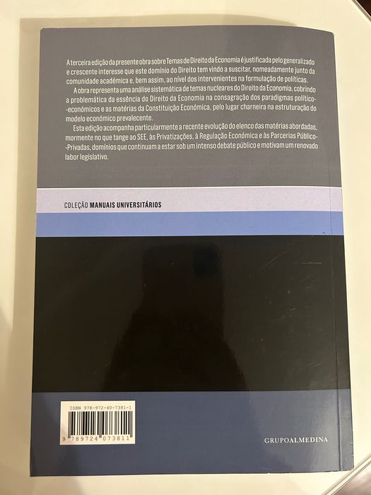 Livro temas de direito da economia