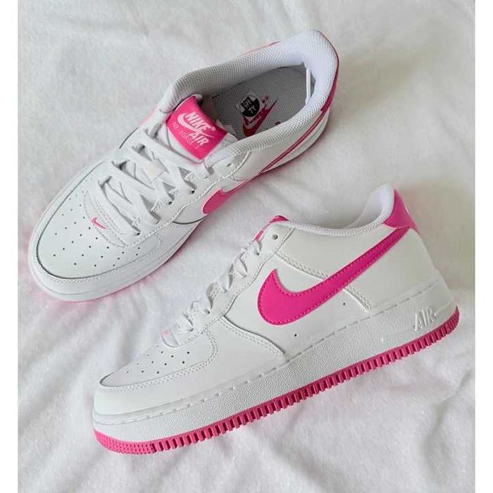 ОРИГІНАЛ! Nike Air Force 1 Low White/Hot Pink 38.5 39 40 | FV5948-102