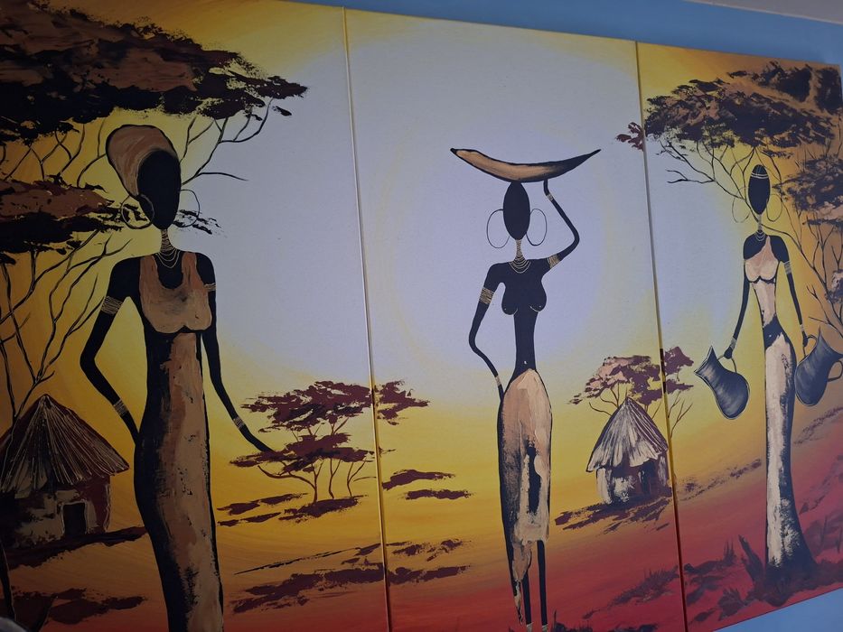 Obraz" tryptyk " na płótnie 165x109,5 .