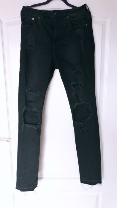 Spodnie H&M 40 dziury skinny