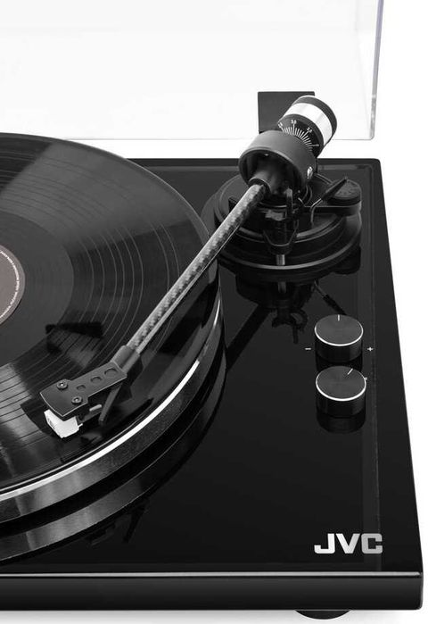 Gramofon JVC AL-E534B Czarny, Manual, przedwzmacniacz,nowy