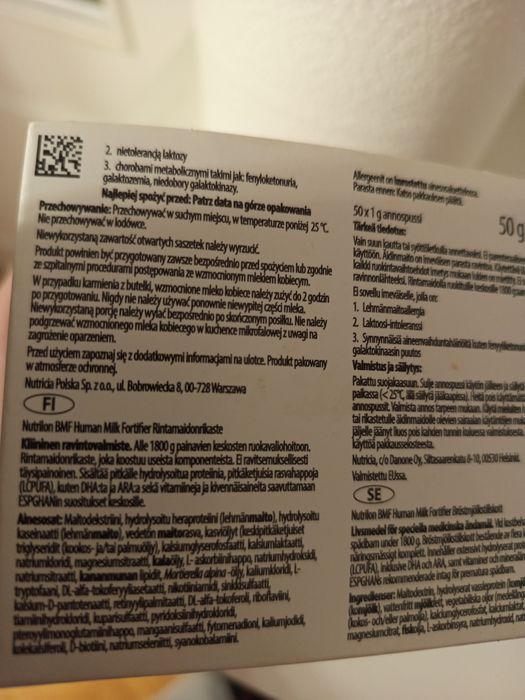 HMF ( wzmacniacz mleka 29 saszetek)