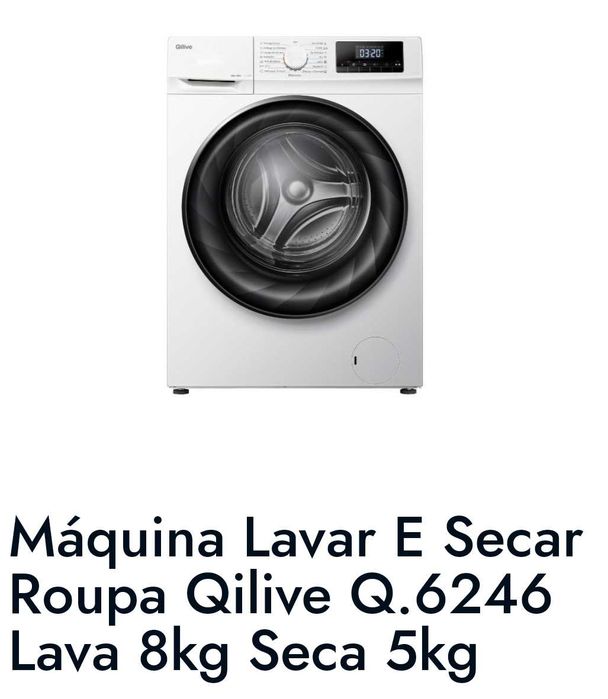 Máquina de lavar e secar roupa