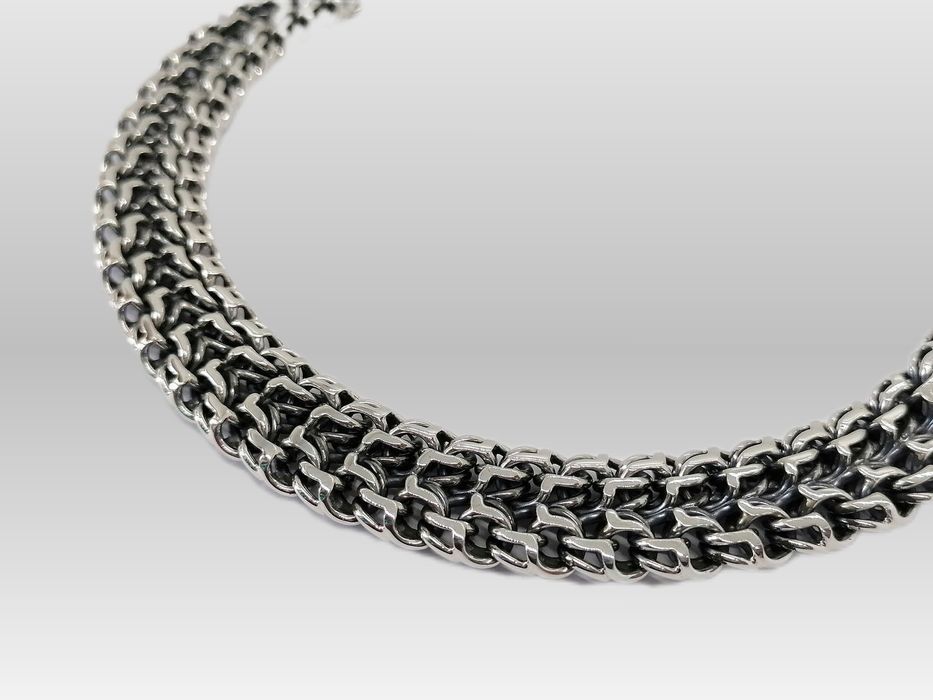 Срібний браслет 52.5г чоловічий, мужской серебряный браслет 925