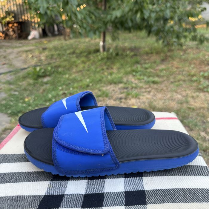 Тапочки, Шлепанцы Nike Kawa Blue, 38,5 размер, Оригинал, Тапки Сланцы Шльопанці
