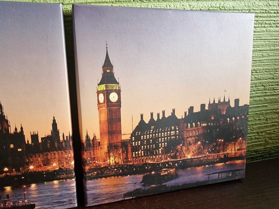 Obraz Tryptyk 3 części Panorama Londynu UK Anglia