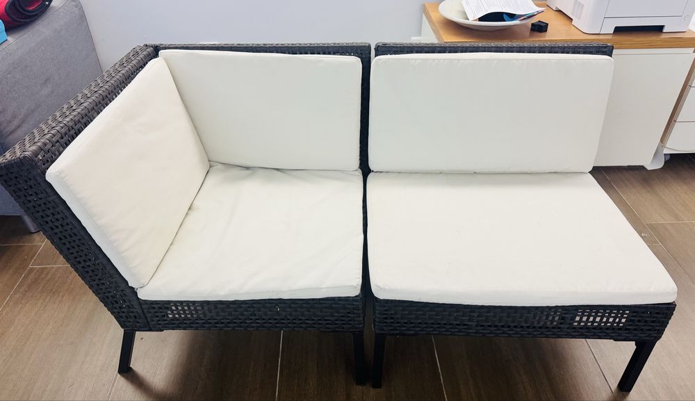 Banco exterior Rattan 2 pecas
