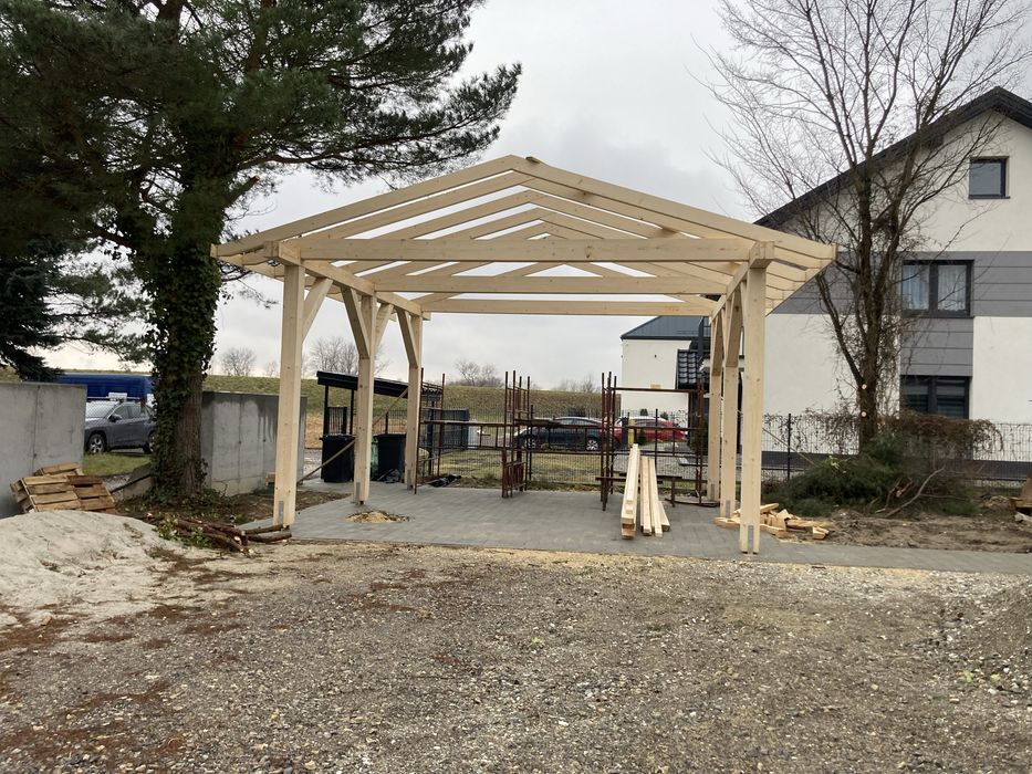 Wiezba dachowa, deski szalunkowe, drewno konstrukcyjne