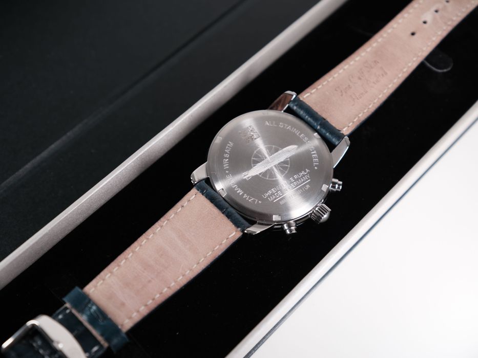 Zeppelin LZ 14 Marine Quartz Chronograph (42mm) Dark Blue Dial