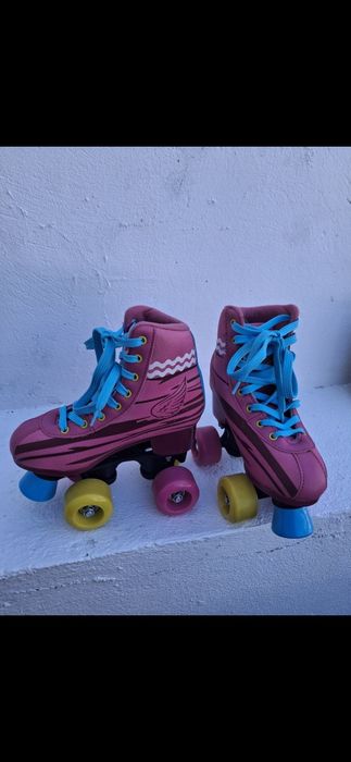 Patins e proteções Soy Luna como NOVOS