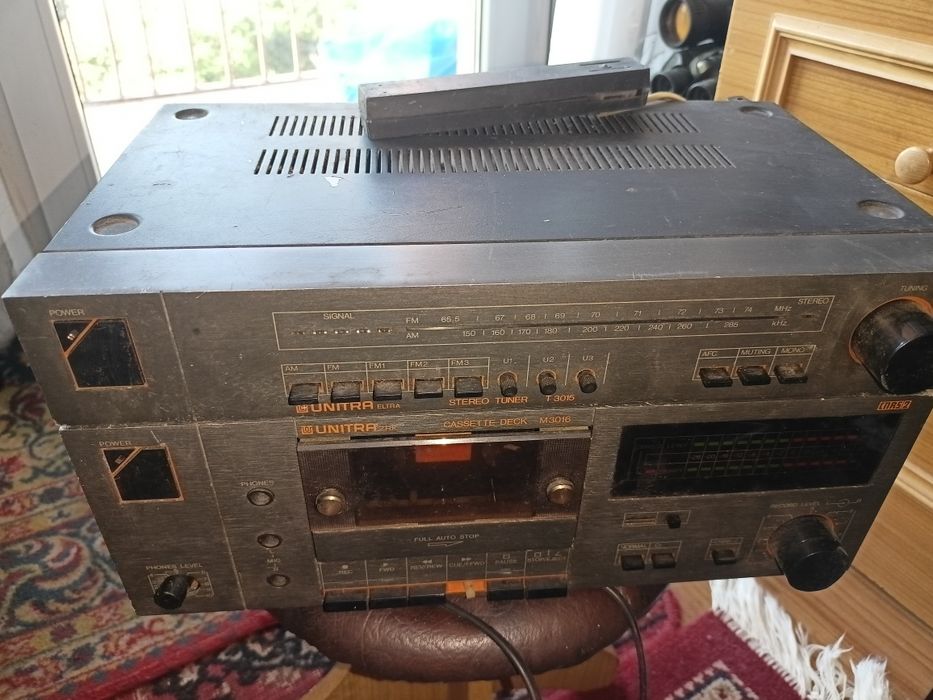 Zestaw UNITRA tuner T3015, deck M3016