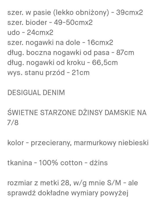 Świetne spodnie z dziurami Desigual