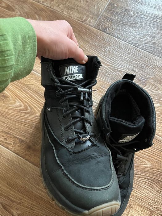 Шкіряні зимові термо ботінки чоловічі 40 розмір Nike
