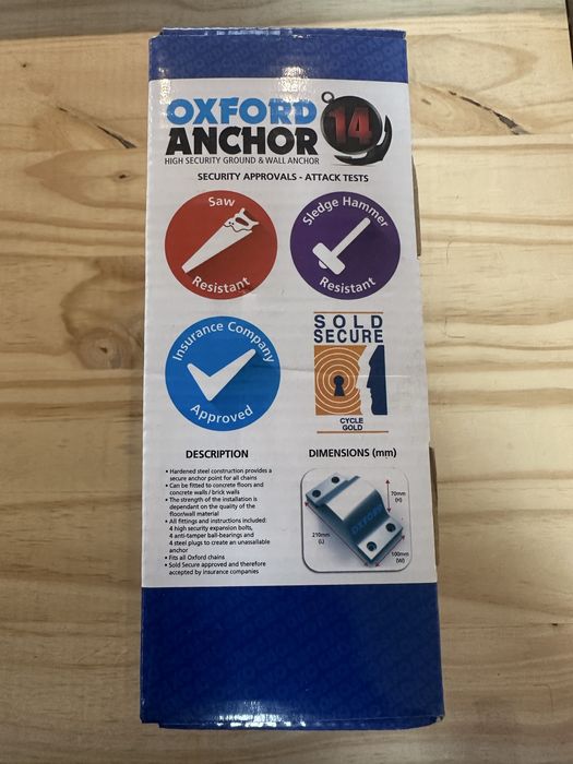 Sistema Fixacao Cadeados OXFORD ANCHOR