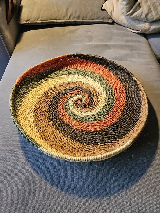 Cesta / prato decorativo em tecido