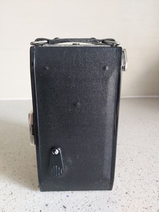 Máquina fotográfica de fole