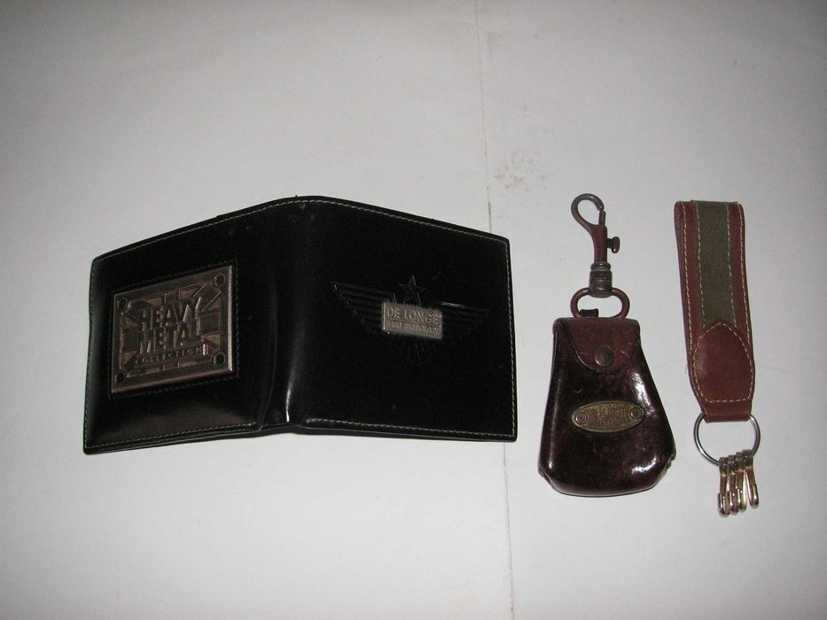 Pele Carteira Heavy Metal Collection, Porta Moedas Smith, Porta Chaves