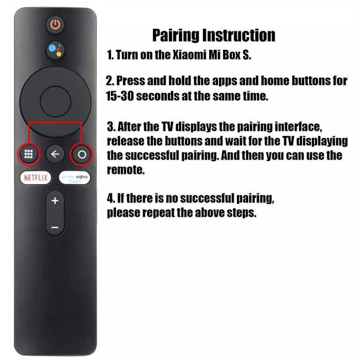 Пульт для приставки Xiaomi Mi Box S / Mi TV Stick Bluetooth Voice