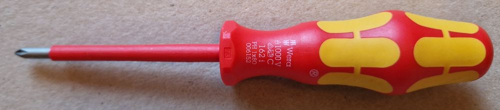 wkrętak krzyżowy Philips izolowany 1000V - WERA - PH 1 x 80