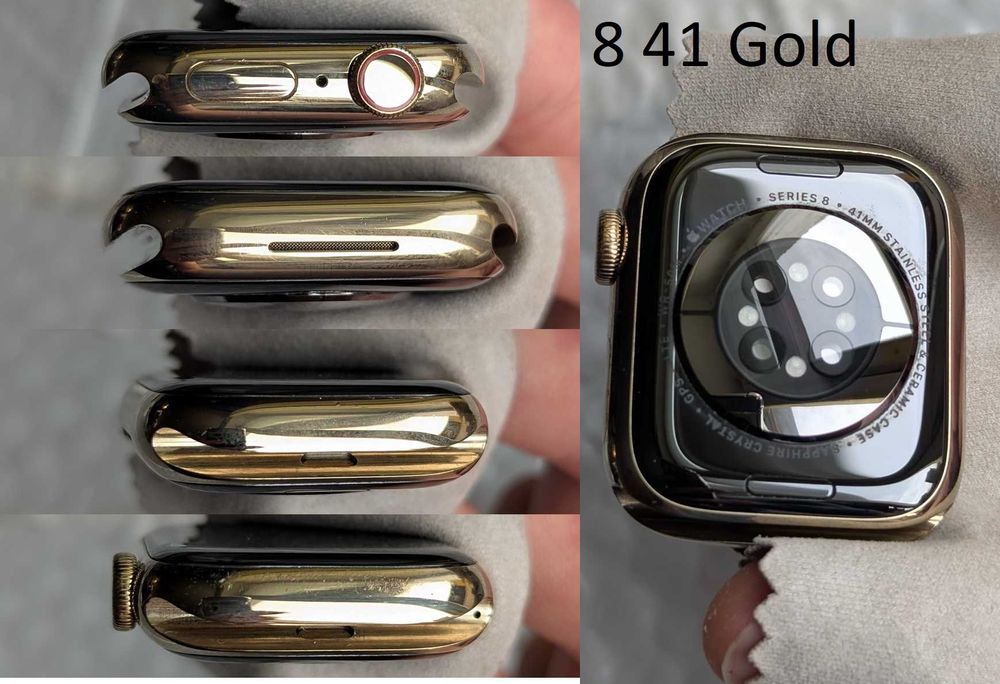 Stainless Steel рамка корпус заднє скло Apple Watch 4 44 6 40 7 8 45