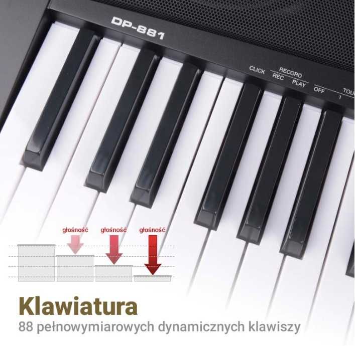 Pianino cyfrowe keyboard NOWE profesjonalne sustain USB