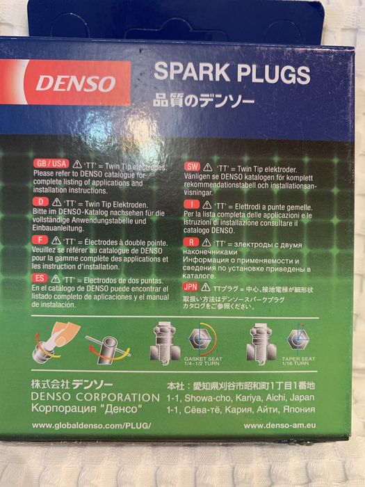 Свічки іридієві IXEH20TT DENSO Японія, оригінал