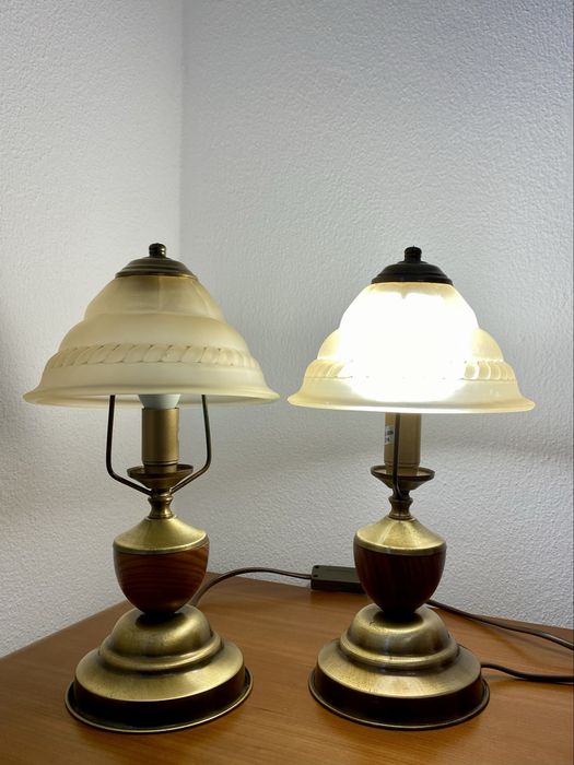 Conjunto de candeeiro de teto + 2 candeeiros mesa de cabeceira
