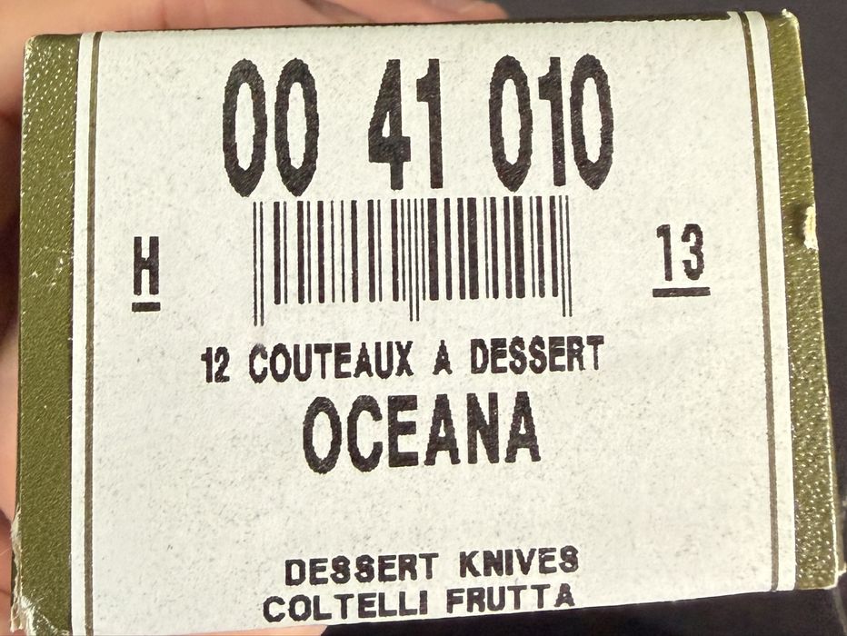 12 Facas Christofle "Oceana" Dessert