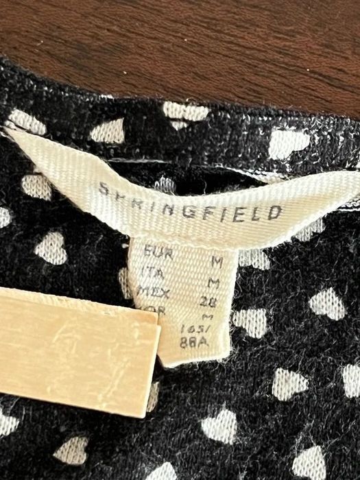 Camisola Springfield Preta Corações Brancos