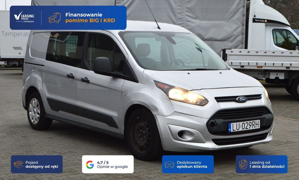 Ford Transit Connect  GDAŃSK [14448] manualna - 6 biegów, tempomat, euro6, fv 23%vat