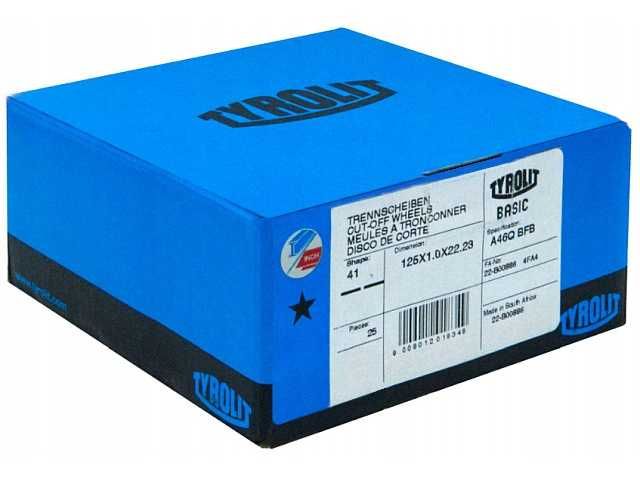 Disque à Tronçonner BASIC 2 En 1 Inox Tyrolit - Réf. 34332869 - Rubix