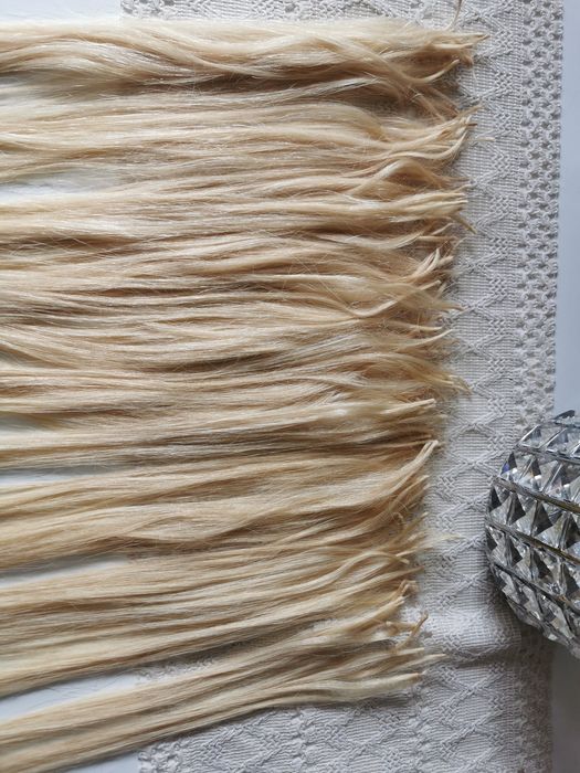 J.nowe włosy blond słowiańskie 50 cm