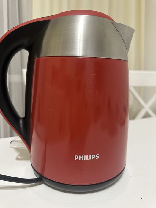 Електрочайник philips чайник червоний 1,7л