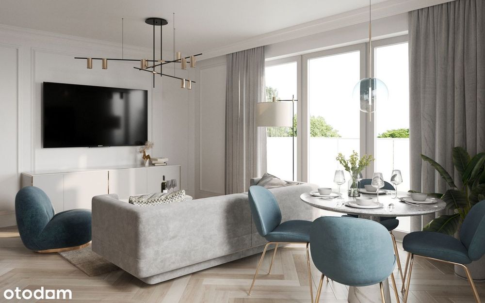 2-pokojowe mieszkanie 44,39 m2 i balkon