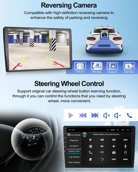 CAMECHO Android Radio samochodowe Mercedes-Benz Smart 2005 - 2010